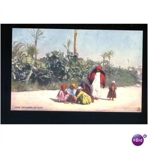 TUCK OILETTE Postcard 7204 "Arab Children At Play"
