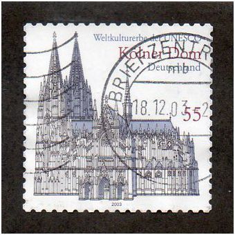 GER 2003 €0.55 (S/A) 'UNESCO SITES -KOLN CATHEDRAL' FINE USED (EBID30-297)