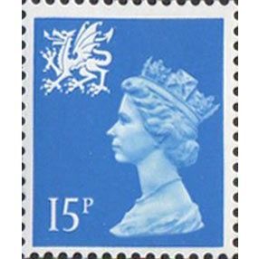 Great Britain 1989 Wales 15p Bright Blue Unmounted Mint NHM SG W41 WMMH26 stamp