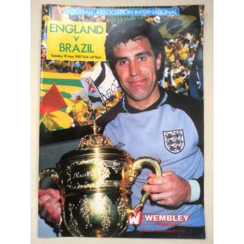 England v Brazil FA International Football Programme 19/05/1987