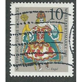 BERLIN -1970 10pf +5 'HUMANITARIAN RELEIF FUNDS' FINE USED (EBID44-751)