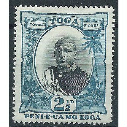 Tonga 1897 SG43 2 1/2d Black & Blue Mounted Mint..