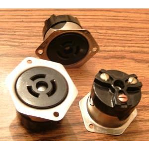 3: HUBBELL Stainless Steel Flange Twist-Lock Receptacle