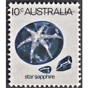 AUSTRALIA, 1974 10c Star Sapphire, SG 552a (Scott #562), used