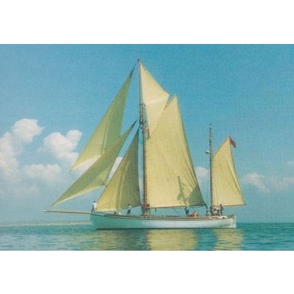 Wyvern Norway Boat Cutty Sark Tall Ships Race Souvenir Postcard