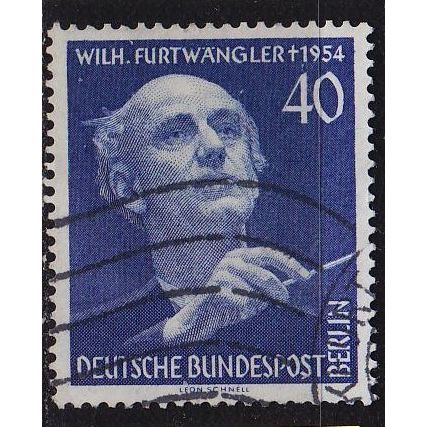 GERMANY BERLIN [1955] MiNr 0128 ( O/used ) [05] Musik