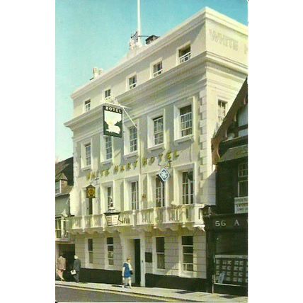 Sussex LEWES White Hart Hotel Postcard (Dennis)