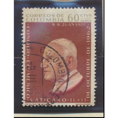 Colombia Stamp Scott #C447, Used