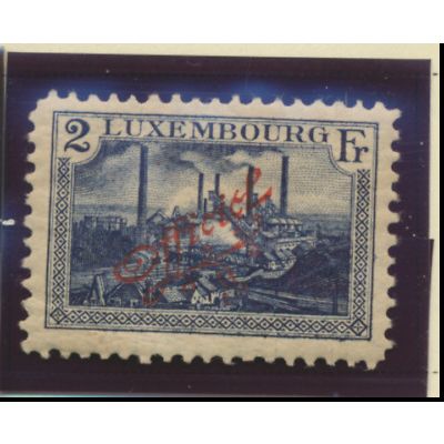 Luxembourg Stamp Scott #O138, Mint Hinged