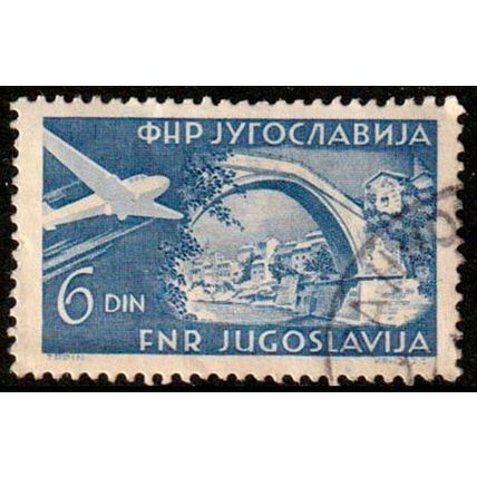 Yugoslavia 1951 Airplanes 6D Used Stamp Airmail
