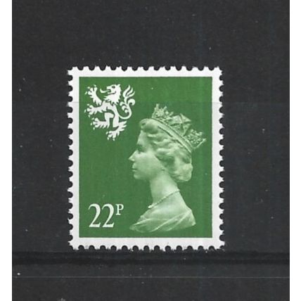 Scotland.S65 22p Yellow-Green.Unmounted Mint.Aug25