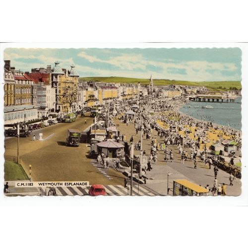 The Esplanade Weymouth Postcard 1183