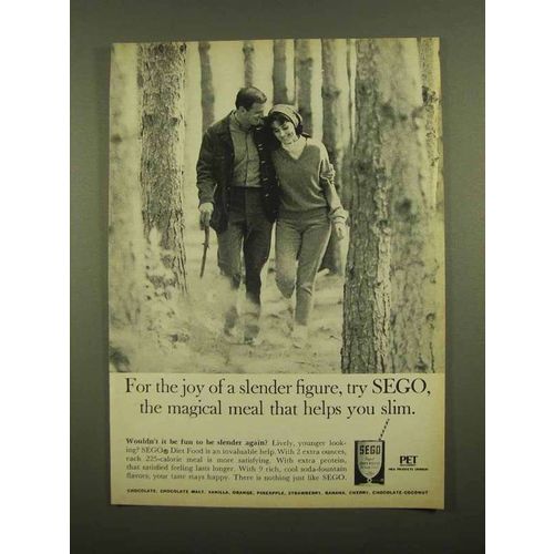 1965 Pet SEGO Diet Food Ad - a Slender Figure