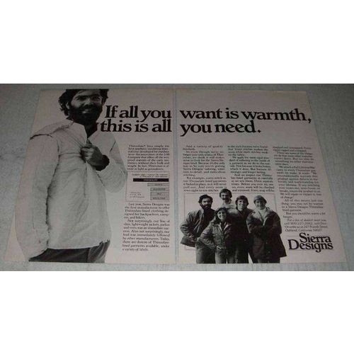 1979 Sierra Designs Thinsulate Garments Ad - Warmth