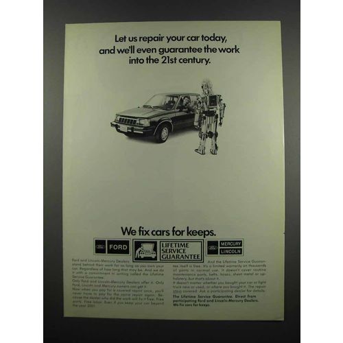 1983 Ford Lifetime Service Guarantee Ad - 21st Century