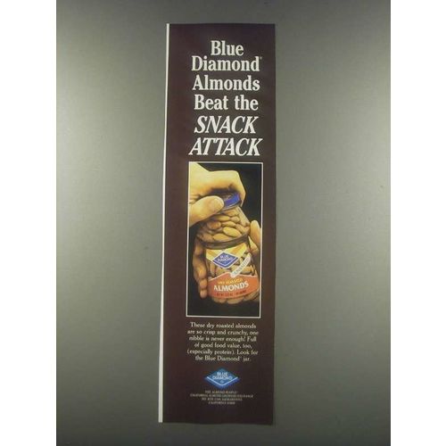 1985 Blue Diamond Almonds Ad - Beat the Snack Attack