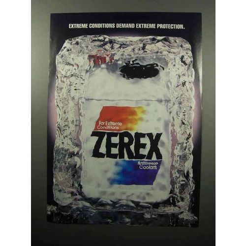 1989 Zerex Antifreeze Coolant Ad - Extreme Conditions