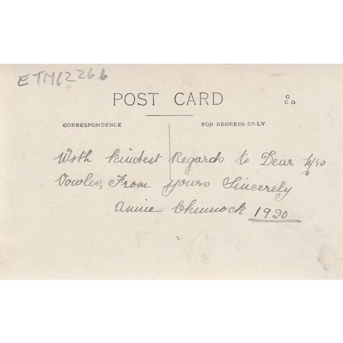A Lady Wearing A Long Floral Dress & Shawl & Holding A Parasol Postcard ETH12266