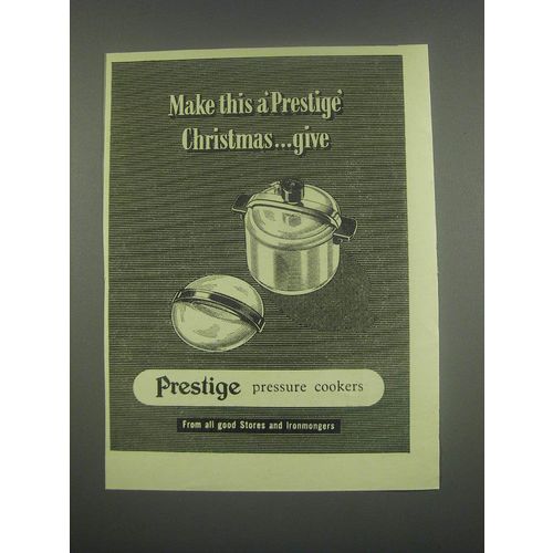 1949 Prestige Pressure Cookers Ad - Make this a Prestige Christmas