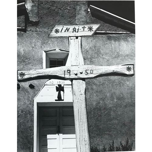 Eliot Porter Photo Print Cross & Church Cordova NM Americana wall art orig frame