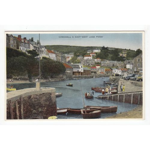 East-West Looe Ferry Postcard Cornwall 1423