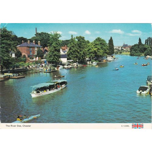 6x4 Continental size printed postcard The River Dee Chester Cheshire