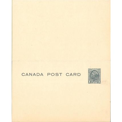 Canada #P63 Postal Card MINT CBN 1936 Reply Attached
