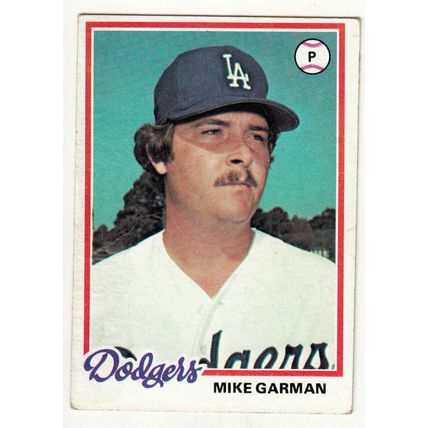 1978 Topps baseball card 417 Mike Garman – Dodgers