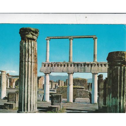 Pompei Forum Western Portico Italy Postcard unused VGC