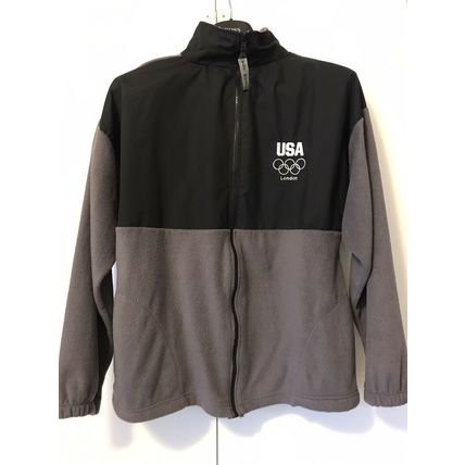 USA/ London Olympic Committee Wind Breaker Jacket Full-Zip Sz:XL Embroidered