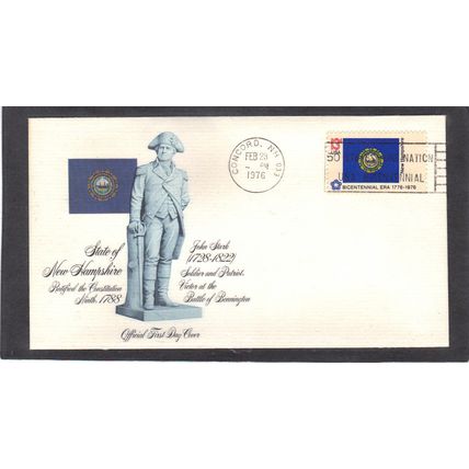 FDC Fleetwood 1641 13c New Hampshire (Cachet-U/A) CV01192
