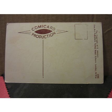 seaside comic humour unused vintage postcard humour by E. Marks COMICARD 2102