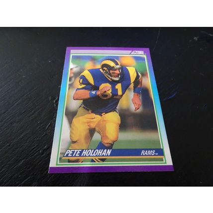 1990 Score Football Card # 179 Pete Holohan Excellent-Mint (6) Los Angeles Rams