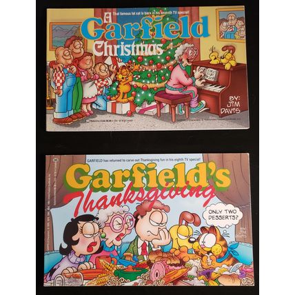 10 Vintage Garfield TV Specials Used PBs ~ Feline Fantasies/Thanksgiving + 8