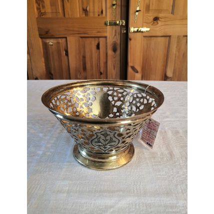 Antique, Soviet/Russian, Niello, Gold Plated 875 Solid Silver Kubachi Sweet Bowl