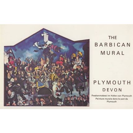 Alchemy Jewish Mysticism Barbican Mural Plymouth Devon Postcard