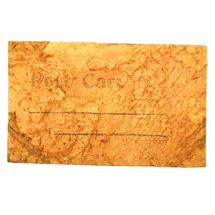 Antique Leather Postcard Hearty Congratulations (A29