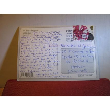 PLAYA DE LEVANTE, BENIDORM, SPAIN used postcard 1998 pm =