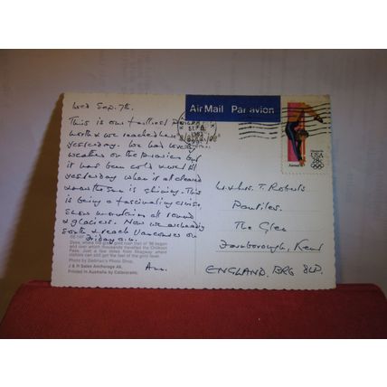 DYEA & SKAGWAY, ALASKA, used postcard 1983 postmark =