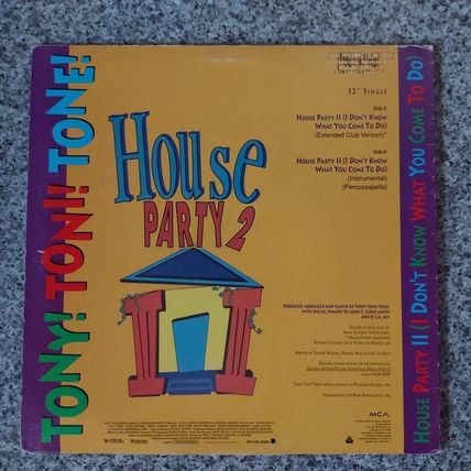 Tony! Toni! Toné! – House Party II (MCA1254171) 1991 (12" Single)