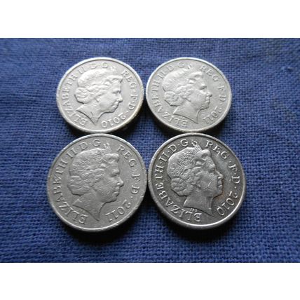 4 Scarce Pound coins capital cities ( London Cardiff Belfast Edinburgh )