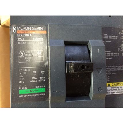 NEW NSJ600A merlin gerin SCHNEIDER AUTOMATIC 600V 600A,NJHN36000S60ABSO,DJ