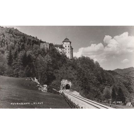 Phyrnbahn Klaus Austria Railroad Real Photo 1960s Postcard
