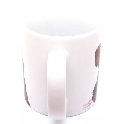 Brown & White Dog Mug Fine China 8.7 CM Ceramic Tableware Beverage Gift