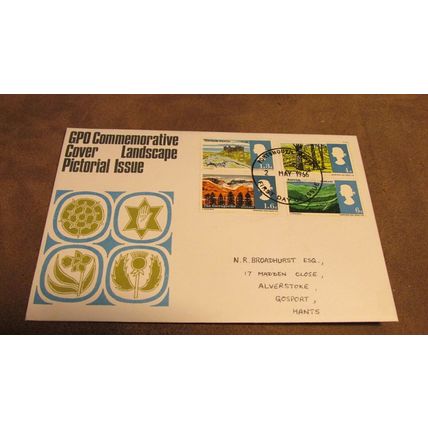 1966 GB FDC Cover - Landscape Pictorial set