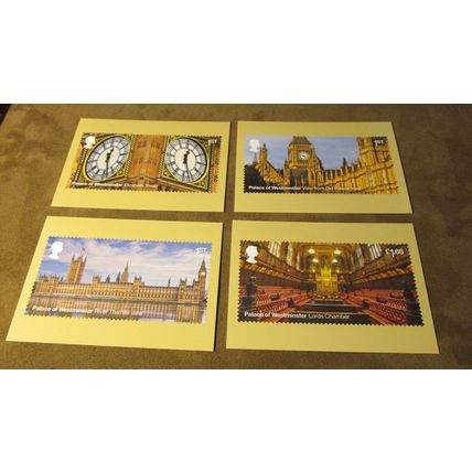 2020 GB PHQ Postcard - Westminster / House of Parliament - Unfranked Stamps