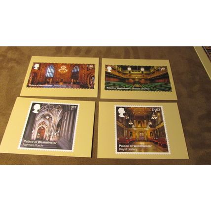 2020 GB PHQ Postcard - Westminster / House of Parliament - Unfranked Stamps