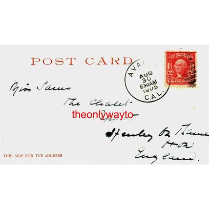 North Point & Sugar Loaf, Avalon, Catalina Island, USA, Postcard, 1905