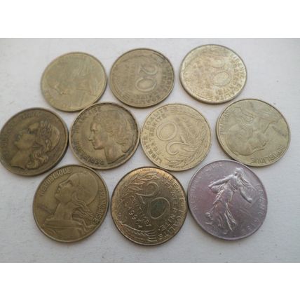 France - 50 different coins - Mix Dates and Mixed Values #2
