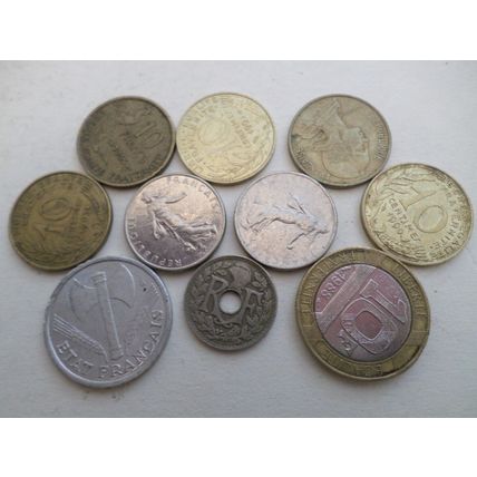France - 50 different coins - Mix Dates and Mixed Values #2